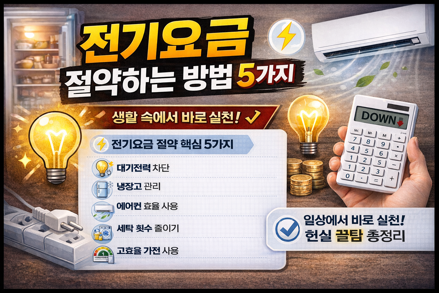 전기요금 절약하는 방법