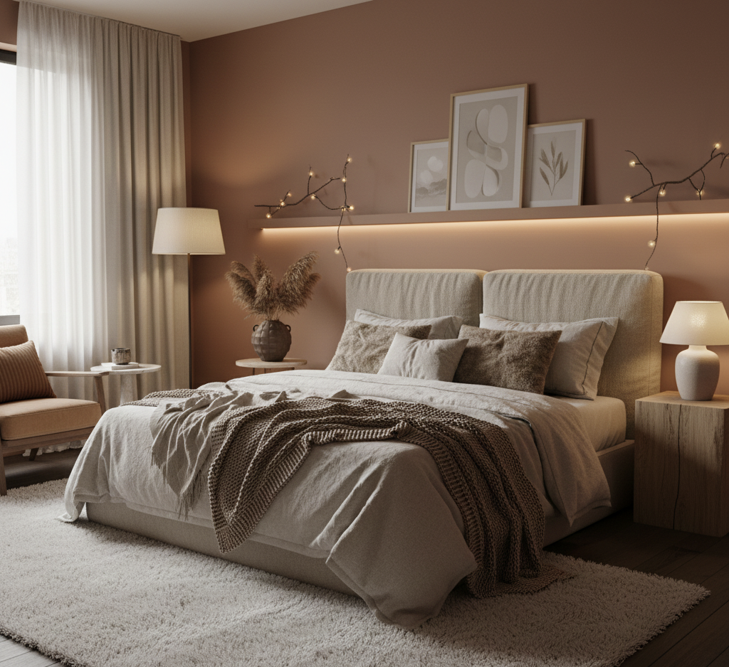 최신 겨울 인테리어 톤매칭, 러그, 포인트