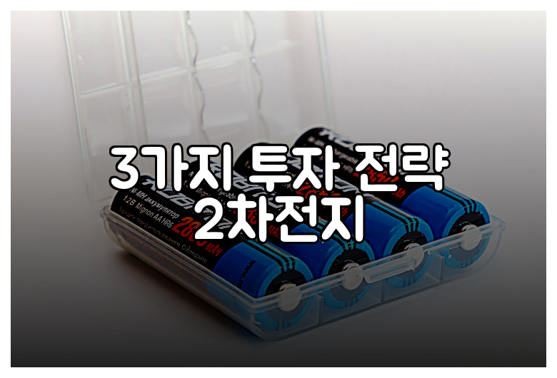 3가지 투자 전략 2차전지