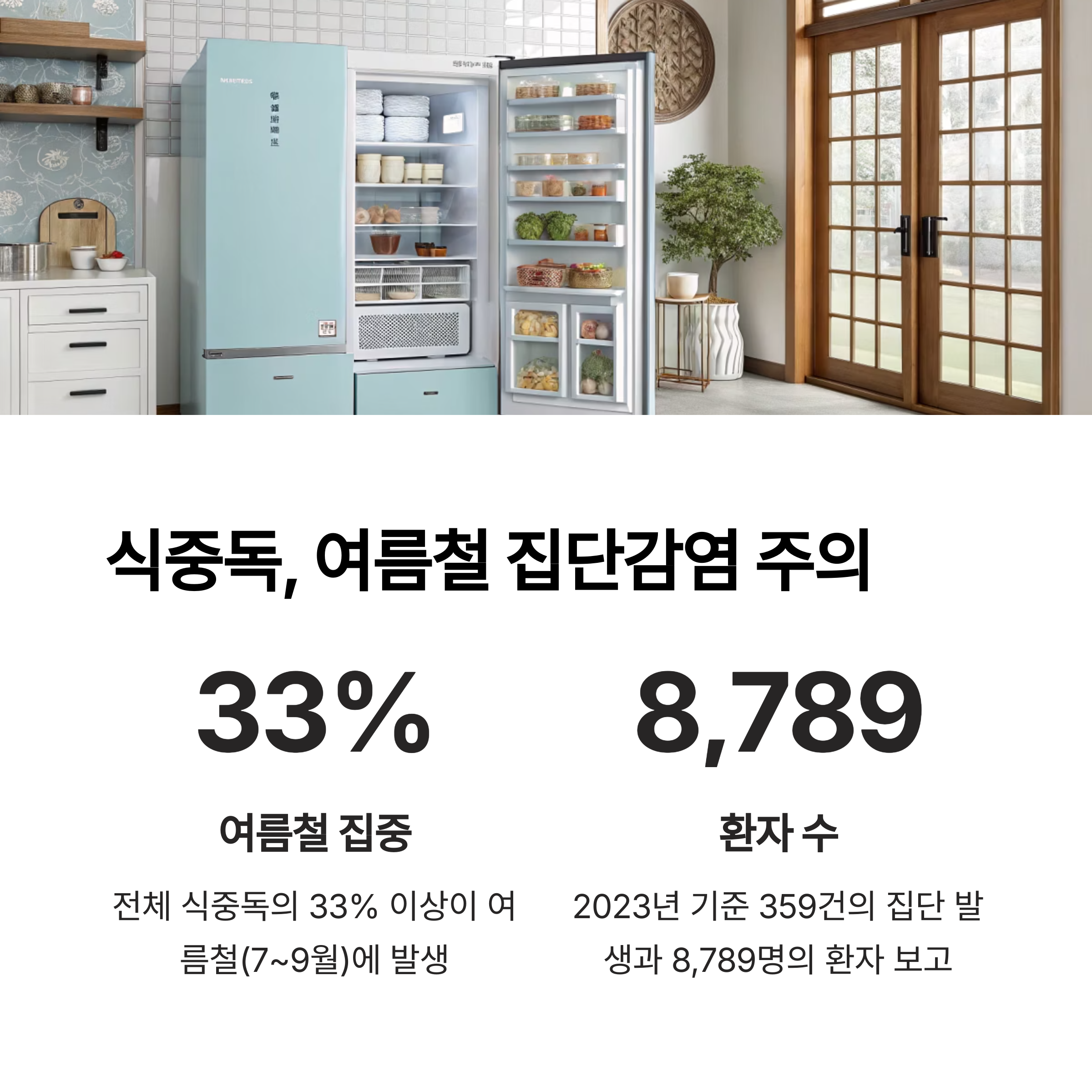 식중독, 여름철 집단감염 주의