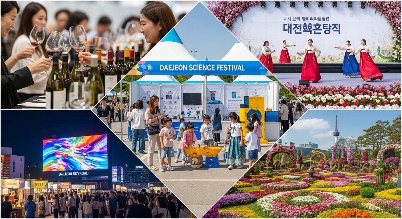대전 0시 축제 교통 통제 구간 및 주차 정보