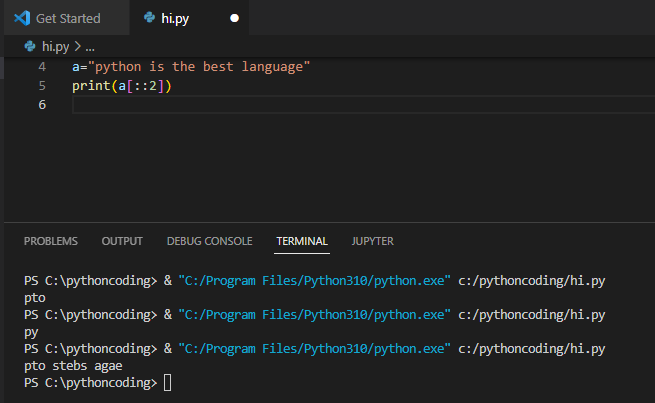 파이썬 슬라이싱3