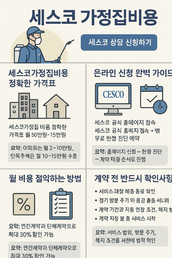 세스코 가정집비용