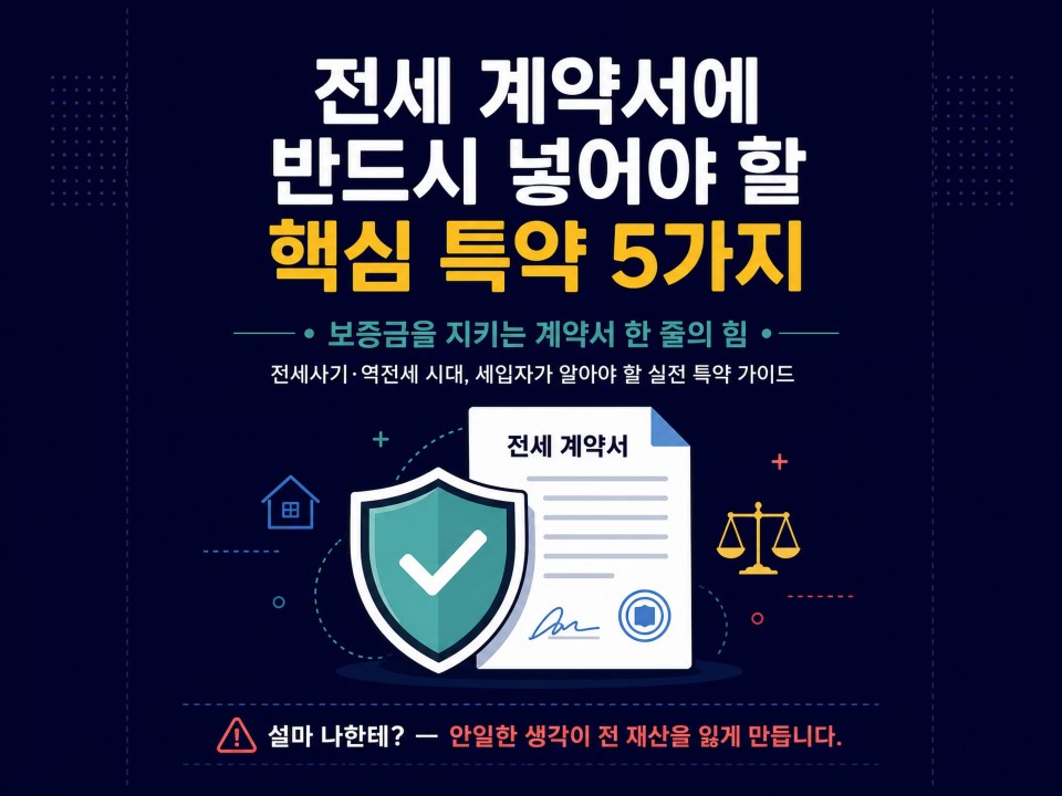 전세계약서에꼭