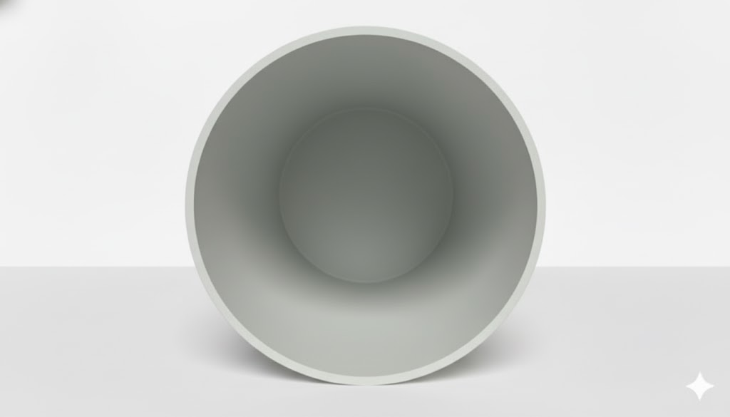 두껍고 균일한 벽 단면으로 고품질을 입증하는 HDPE 용기. 견고한 내구성이 돋보이는 클로즈업