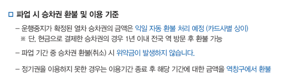 코레일 파업