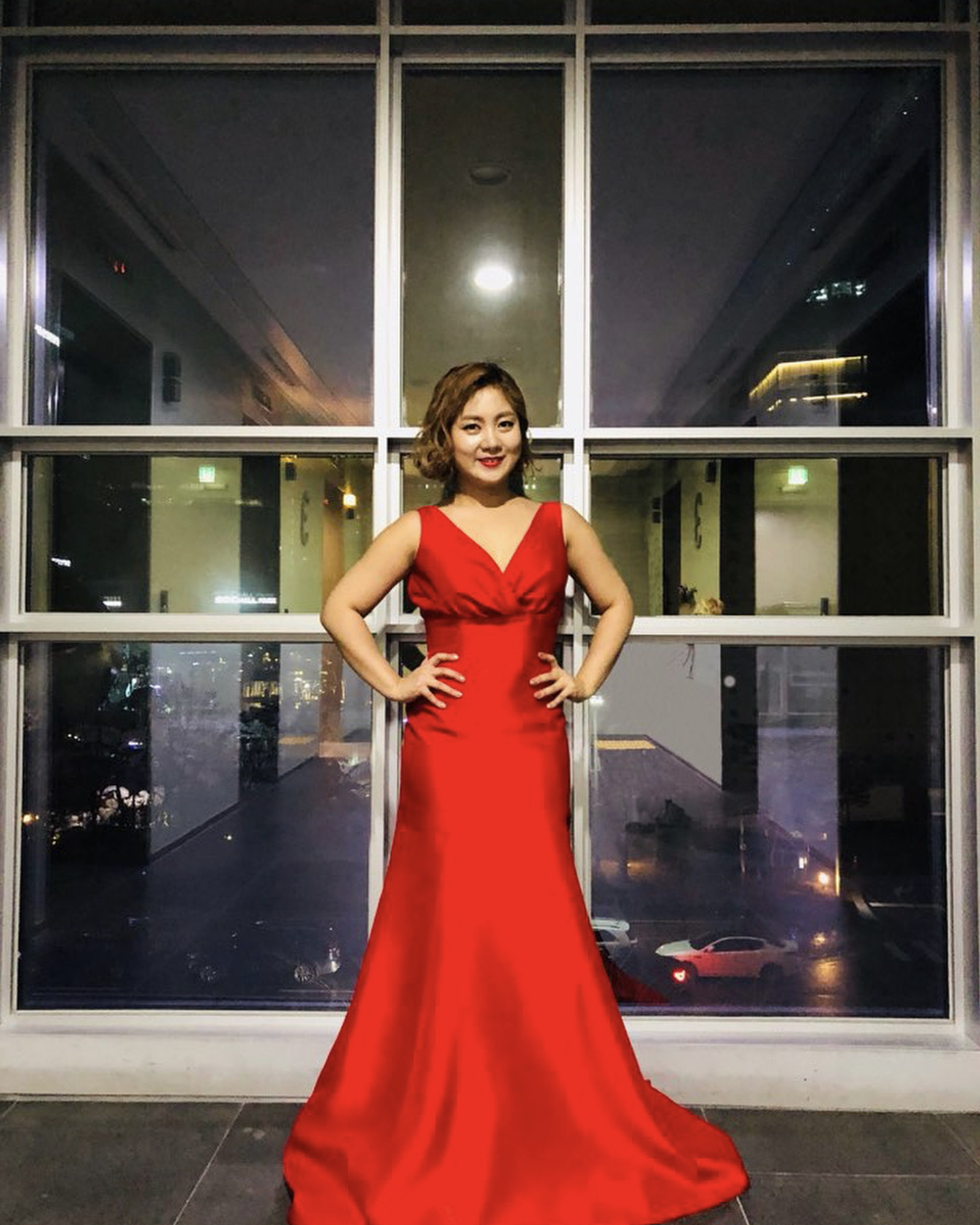 박나래 빨간드레스