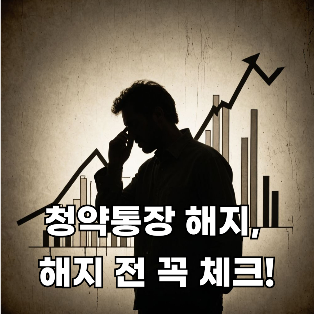 청약통장 해지, 해지 사유와 체크리스트 인포그래픽