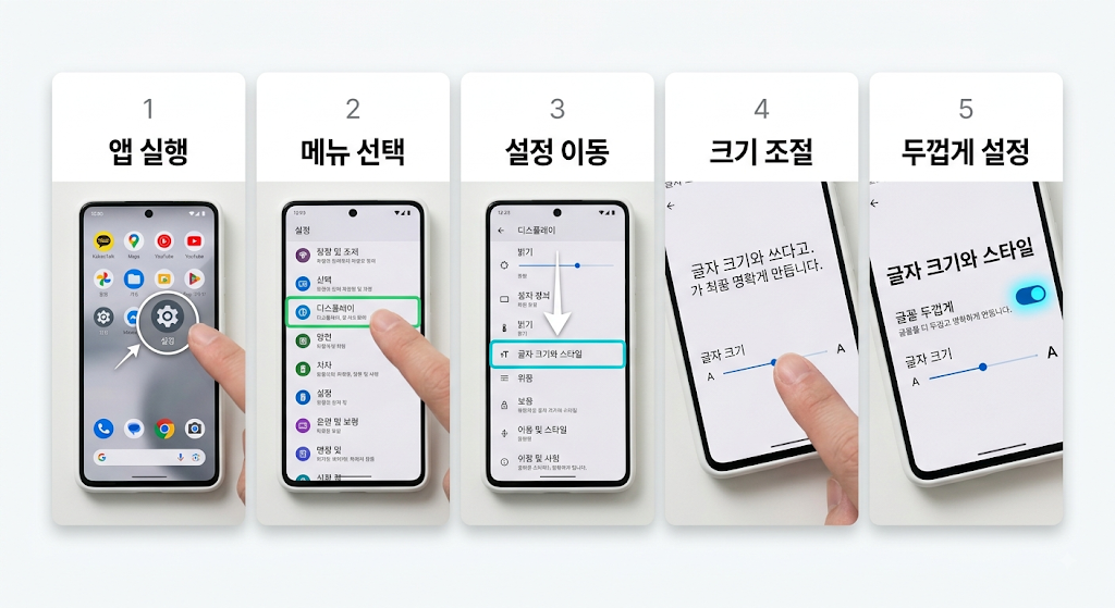 스마트폰 글자 크기와 화면 설정, 눈 피로 줄이는 실전 세팅법