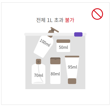 기내 반입 가능 액체