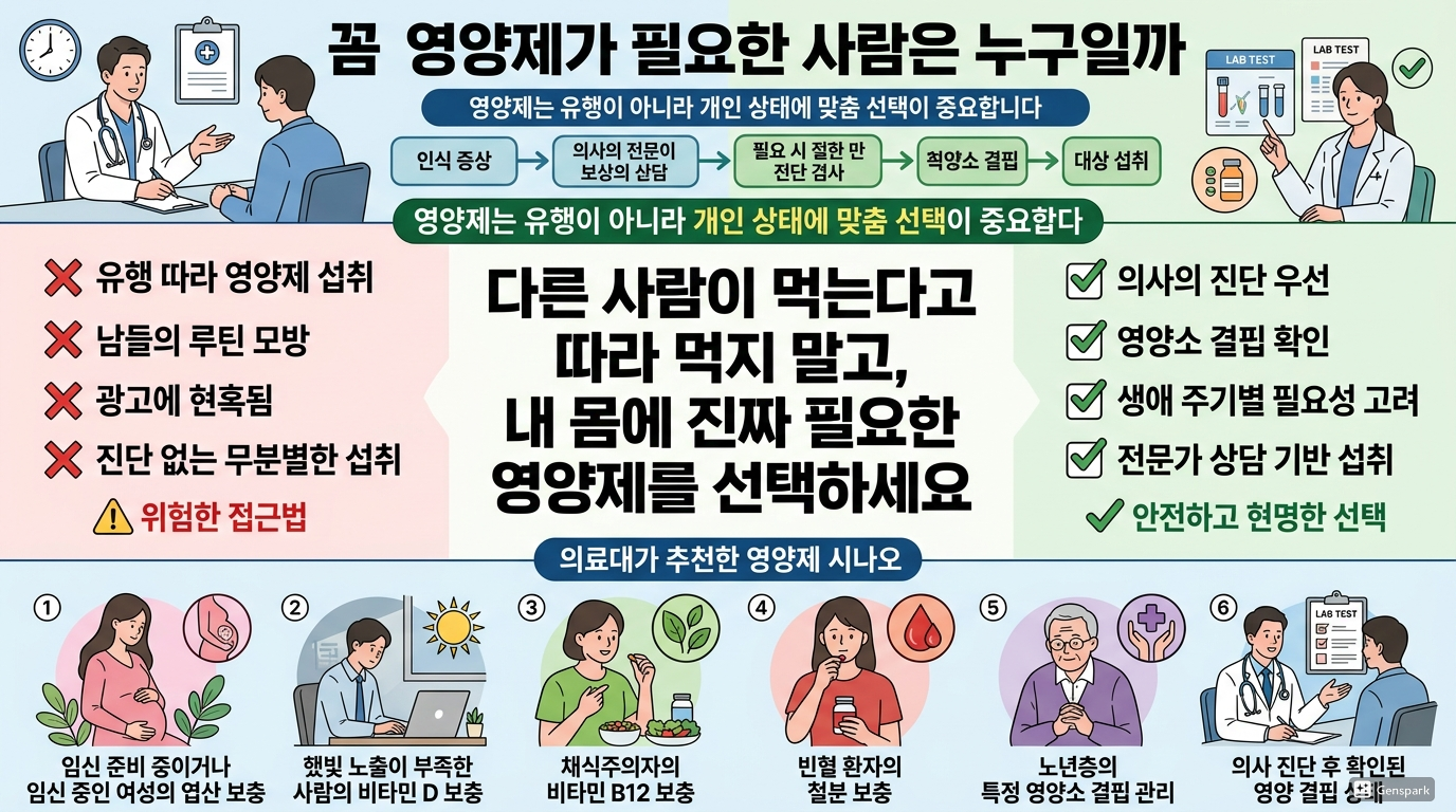 꼭 영양제가 필요한 사람은 누구일까