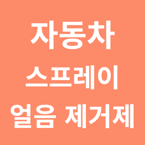 스프레이 얼음 제거제