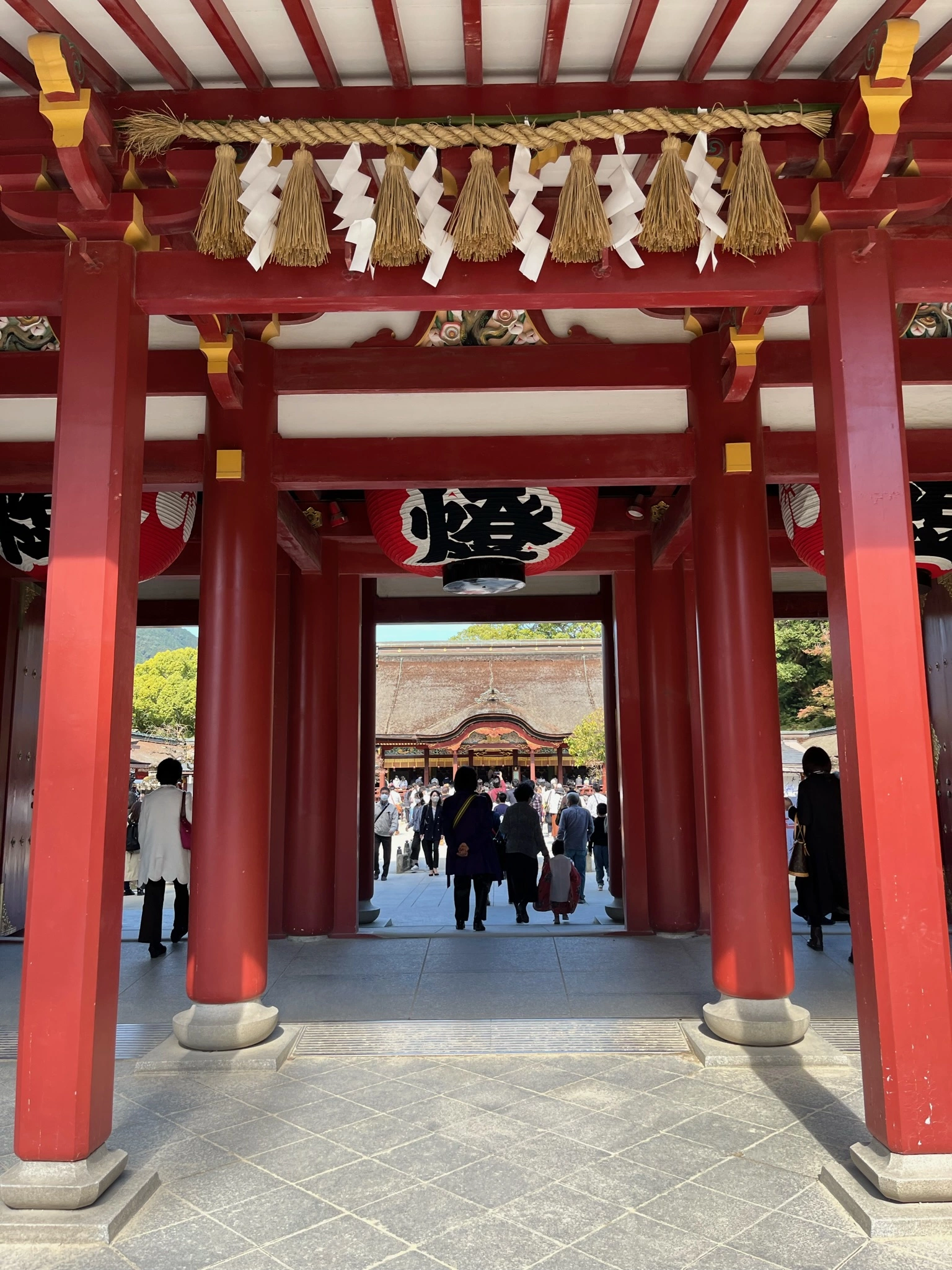 다자이후 텐만구 본전 입구