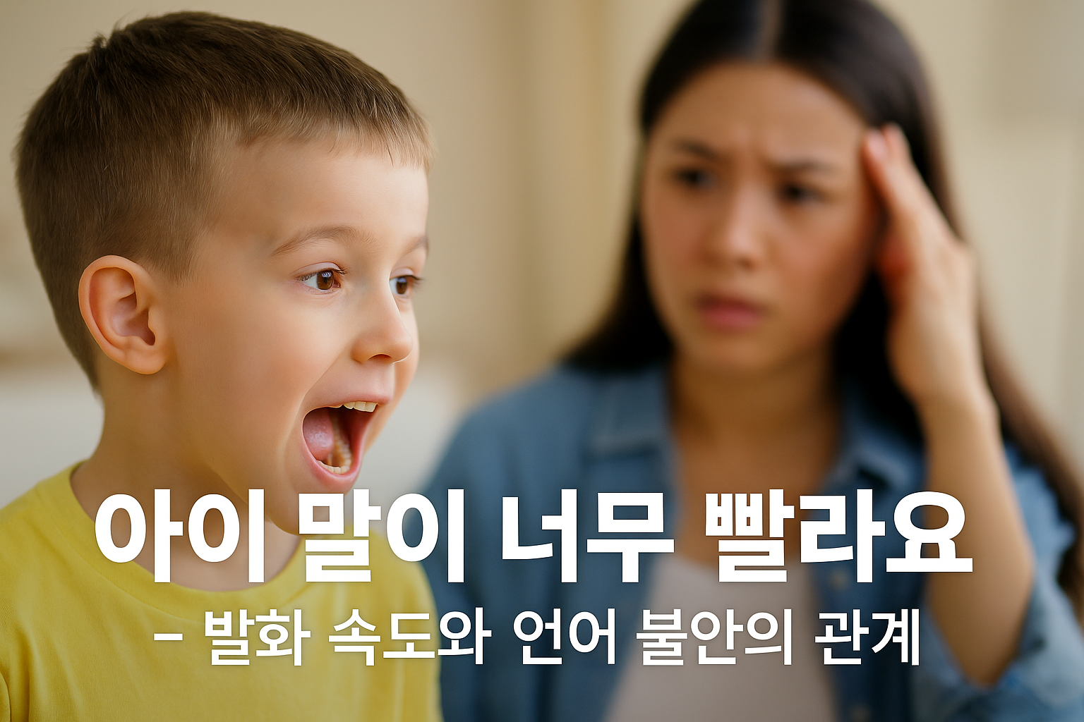 아이 말이 너무 빨라요