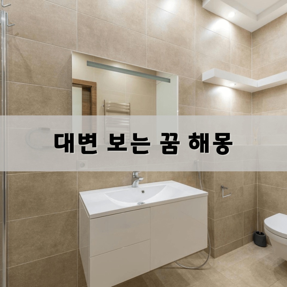 대변-보는-꿈-해몽-풀이의-의미와-해석