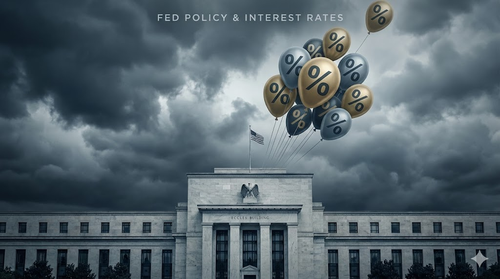 연준의 매파적 발언과 국채 금리 상승을 나타내는 이미지