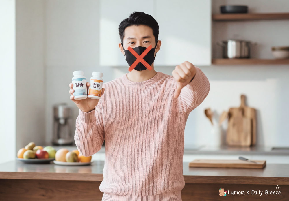 종합영양제와 함께 먹으면 안좋은 조합 설명.