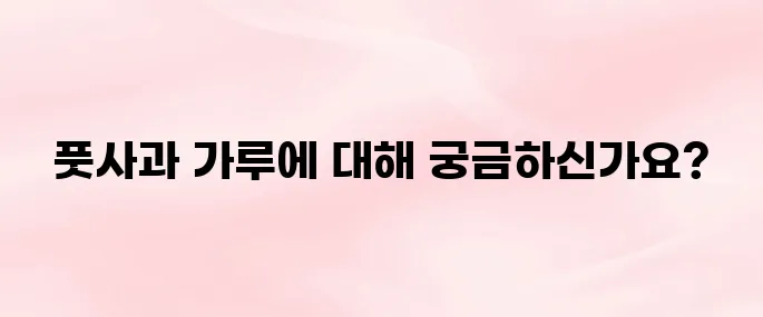 풋사과 가루 효능과 부작용까지 완벽 정리