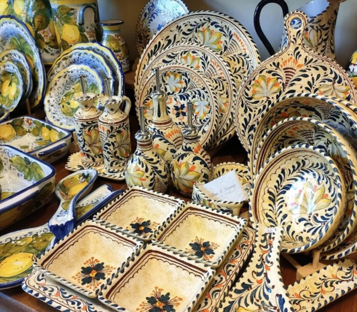 이탈리아-피렌체-기념품-선물-편집숍-쇼핑-갈만한곳-포터리-세라믹-식기류-패턴