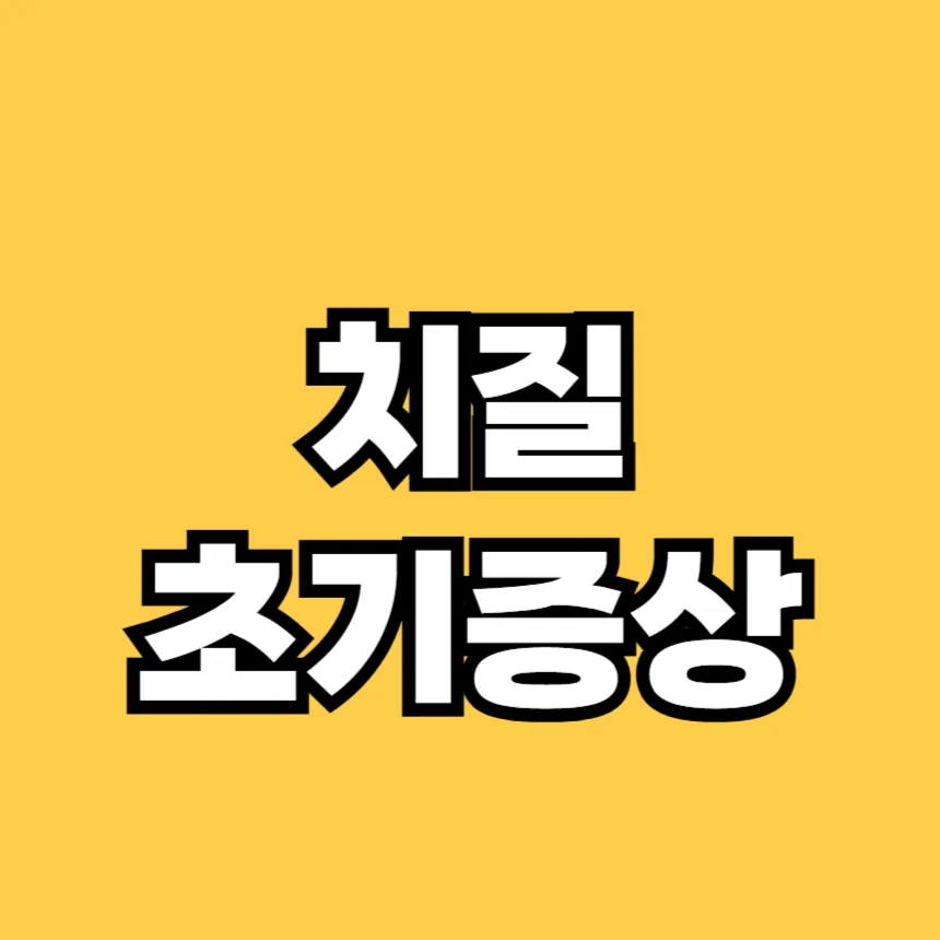 치질 증상 초기