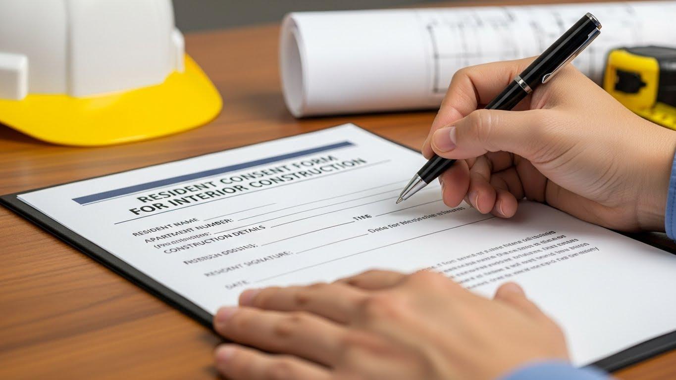 인테리어 공사 주민 동의서