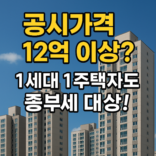 1세대 1주택 종부세 계산