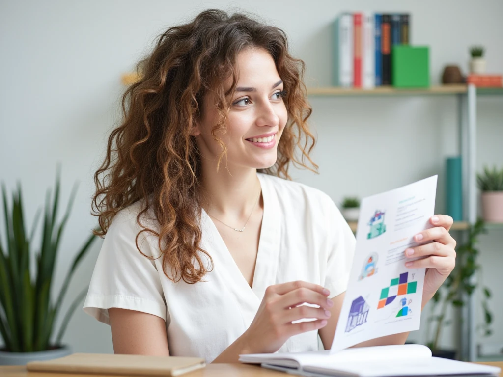 성공한 예적금 투자로 행복해 하는 여자 이미지