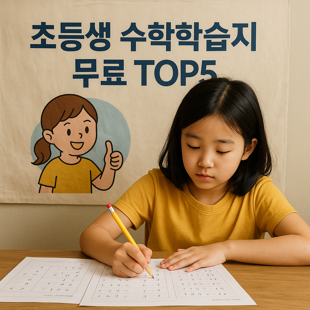초등생 필수! 학년별 수학 학습지 무료 제공 사이트 TOP 5