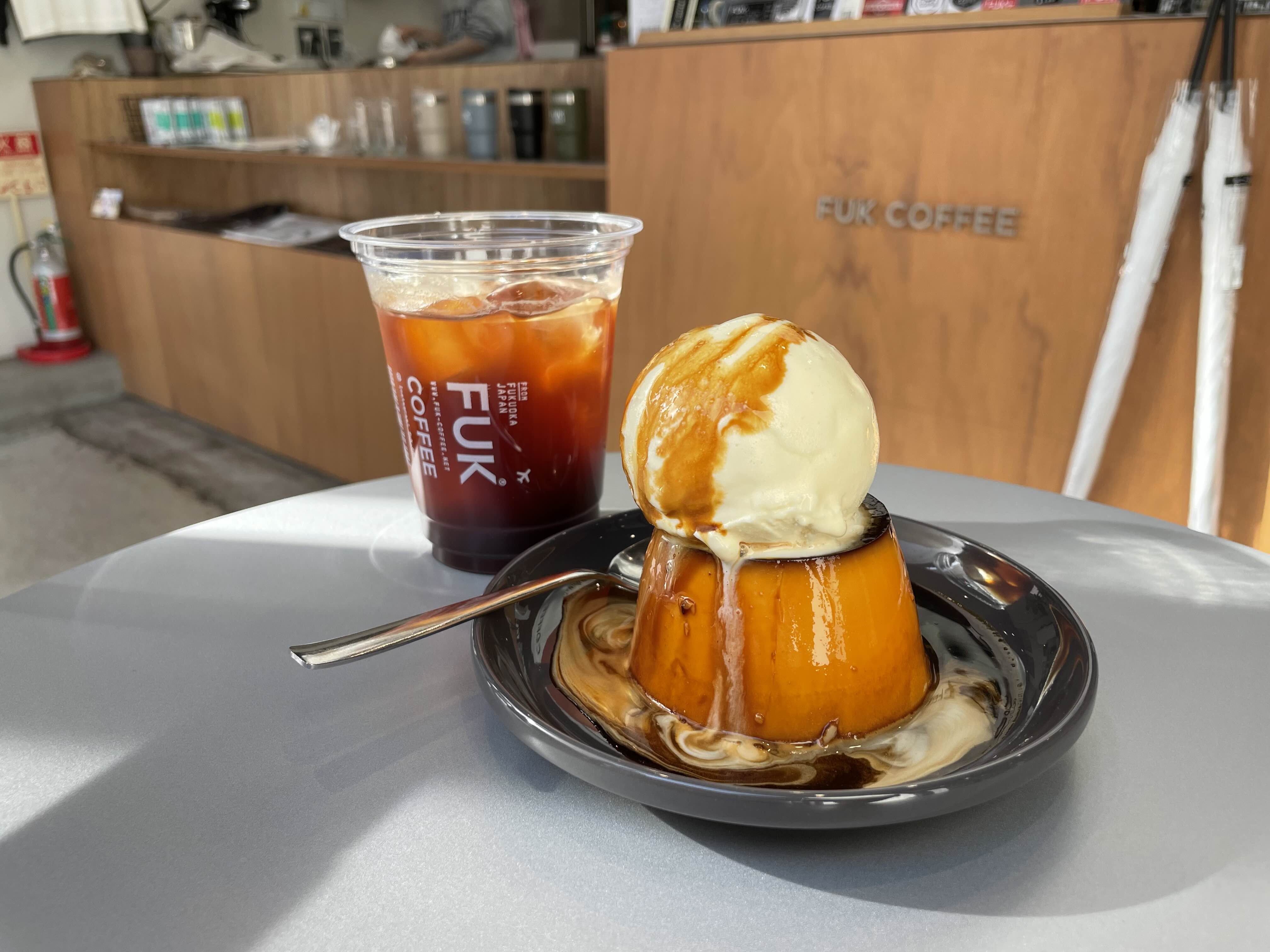FUK COFFEE 푸딩+바닐라아이스