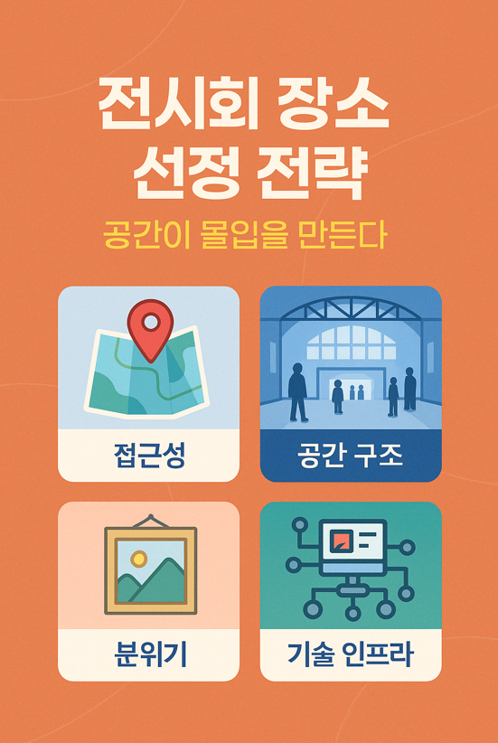 전시회 장소 선정 전략: 공간이 몰입을 만든다