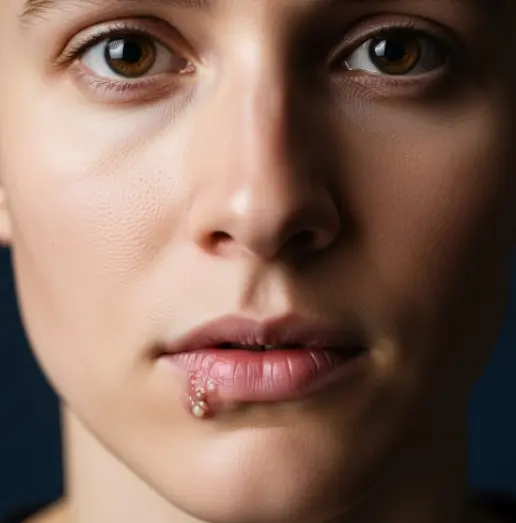 입술 아래 물집 치료병원-1