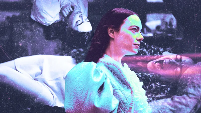 가여운 것들에서 여주인공이 등장하는 장면