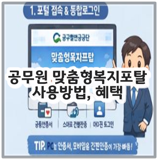 공무원 맞춤형복지포탈 사용방법, 혜택