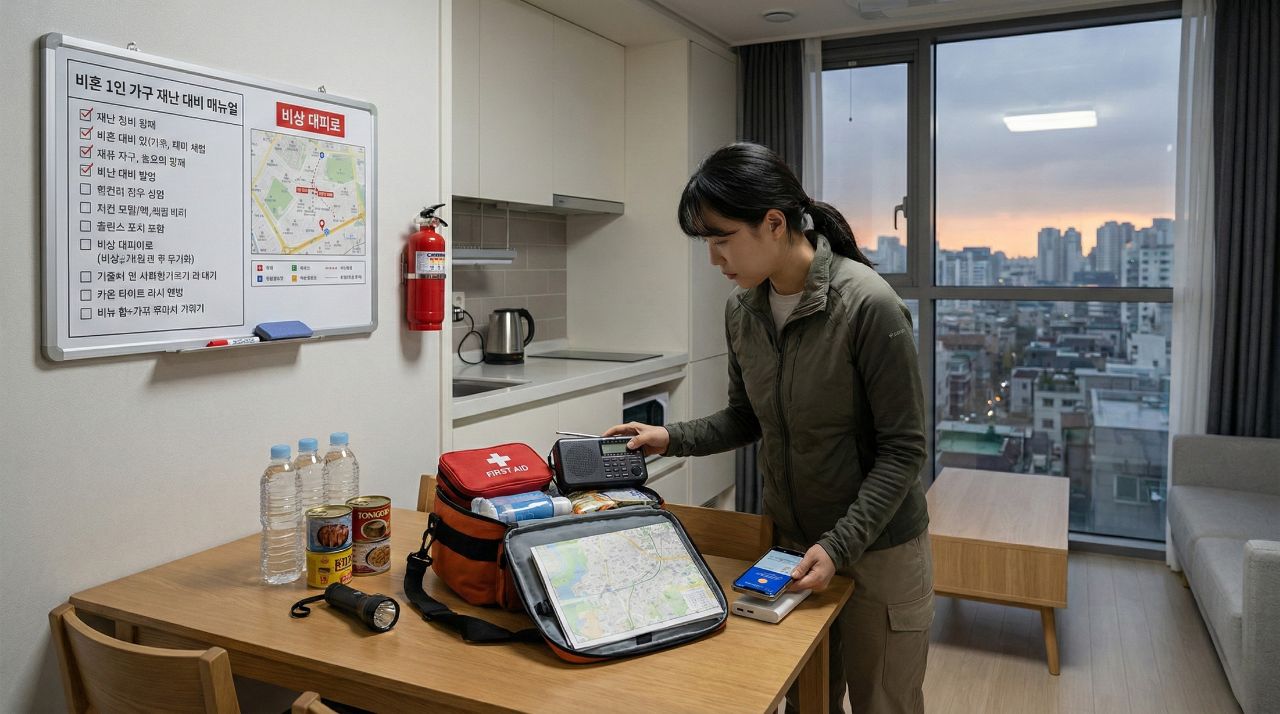 비혼·1인 가구를 위한 집 재난 대비 매뉴얼 (2025 최신판)