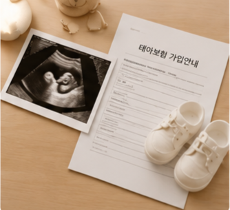 태아보험서류와 초음파사진