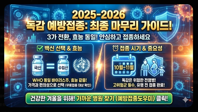 독감 백신 제조사 비교