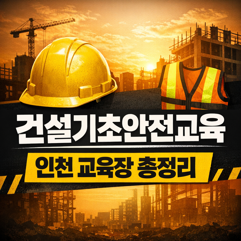 건설기초안전교육 인천 부평 무료대상자 조건과 준비서류 한눈에 보기
