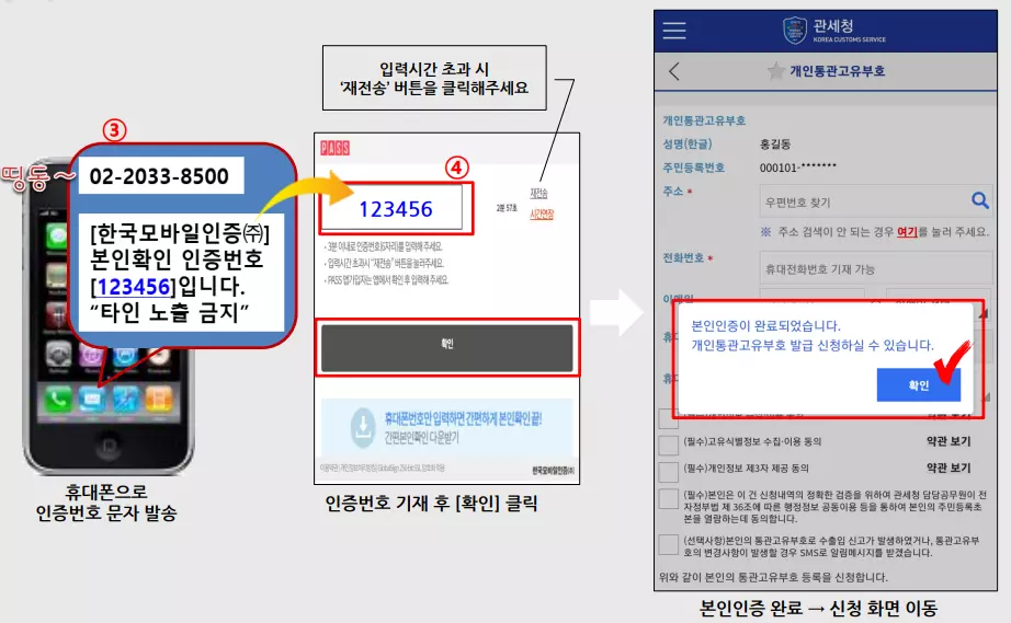 개인통관고유부호 발급방법
