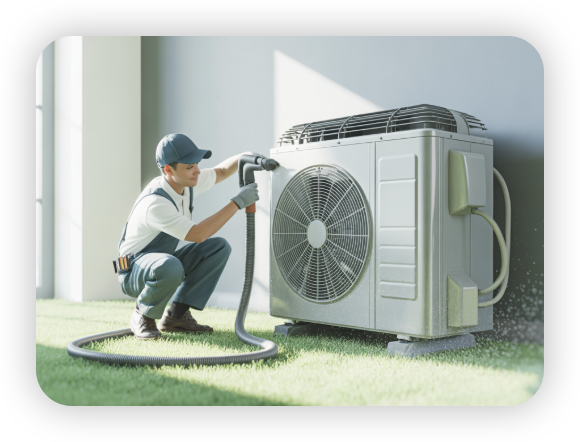 에어컨-구매-실외기-점검하는-모습