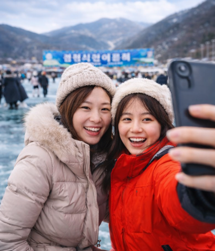 산천어축제 얼음낚시 현장접수