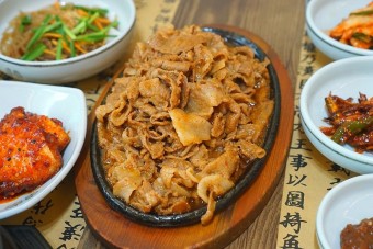 우렁이강된장쌈밥
