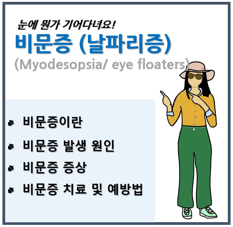 비문증 날팔이증 원인과 치료, 예방법