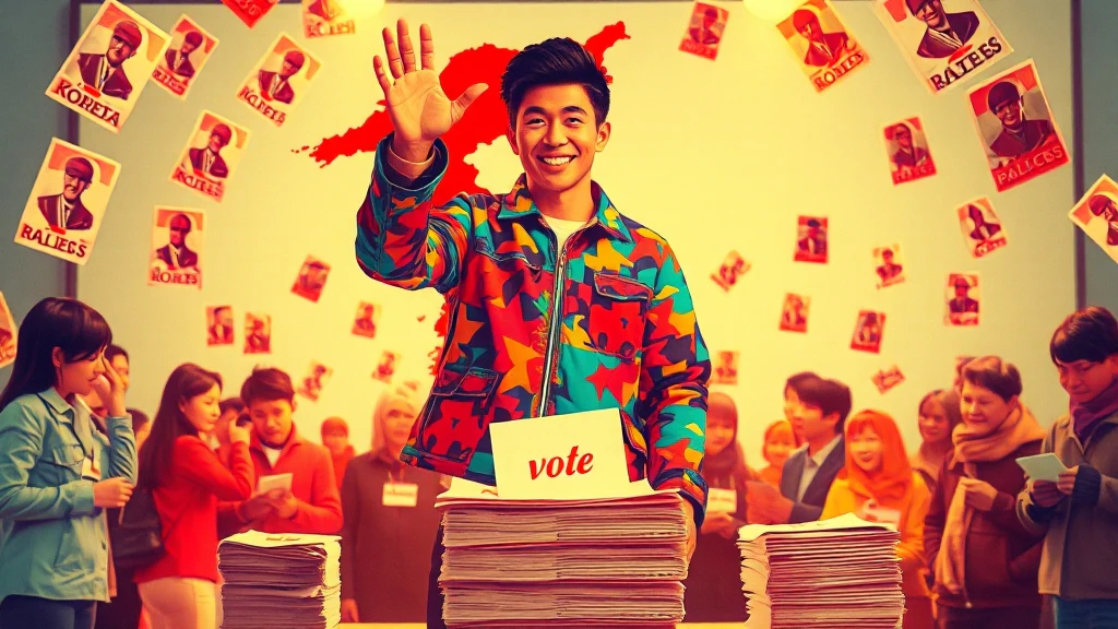 선거에 출마해 홍보하는 모습의 AI 이미지