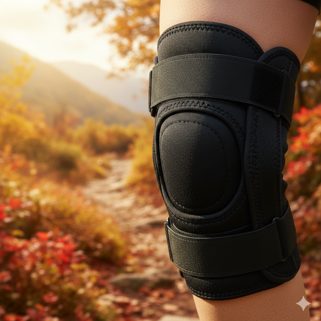등산, 초보, 무릎 보호대