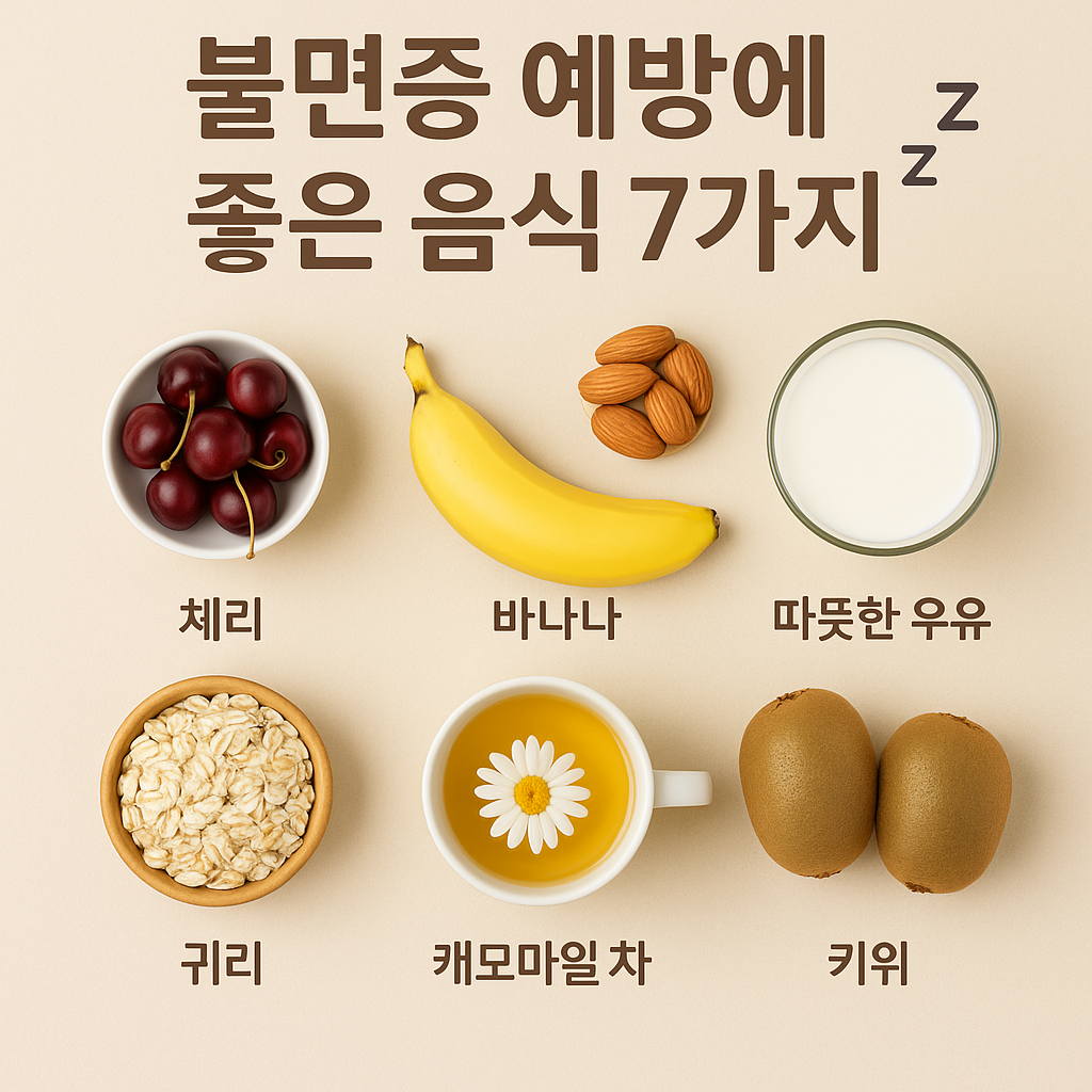 불면증에 좋은 음식