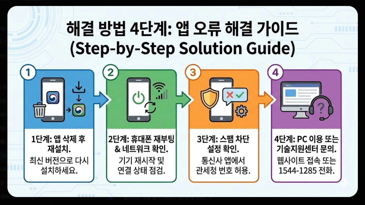 유니패스 로그인 오류 해결방법