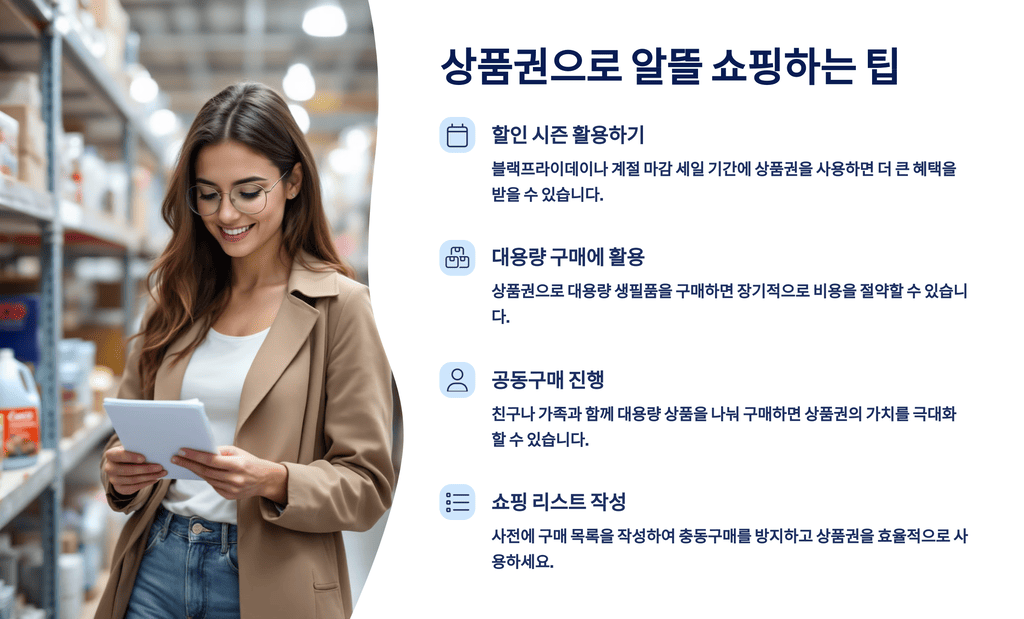 상품권으로 알뜰 쇼핑하는 팁