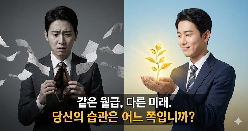 alt="AI 생성 이미지(같은 월급, 다른 미래.)"