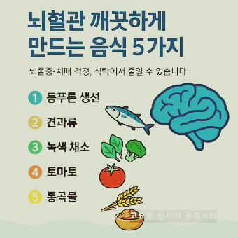 뇌혈관질환 예방 음식과 습관