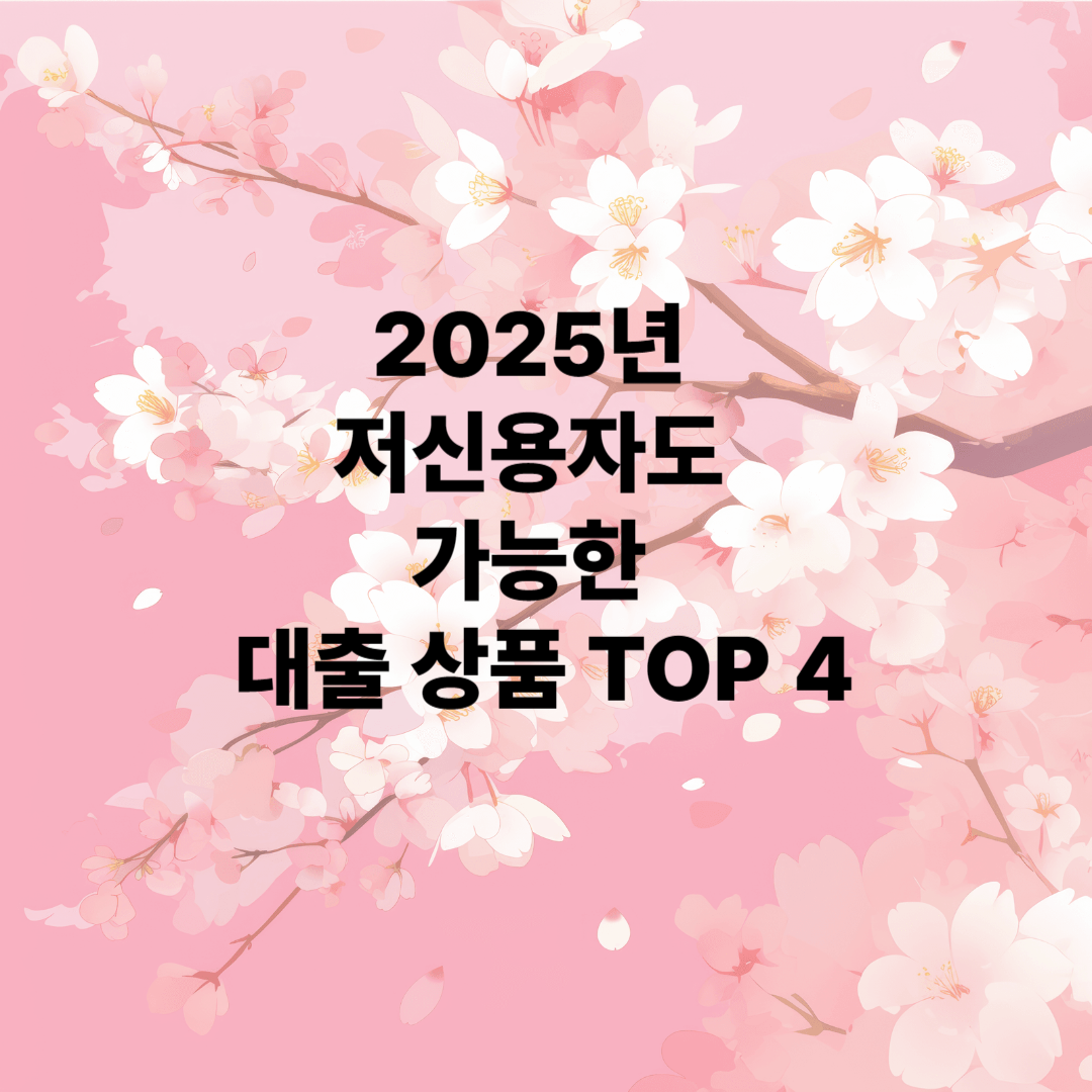 저신용자도 가능한 대출 상품
